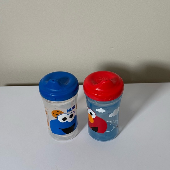 NUK Sesame Street Sippy Cups Elmo & Cookie Monster Set - Picture 6 of 7